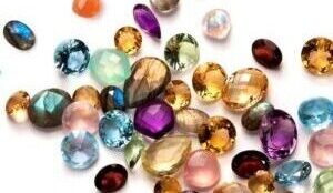 assorted gemstones on a table
