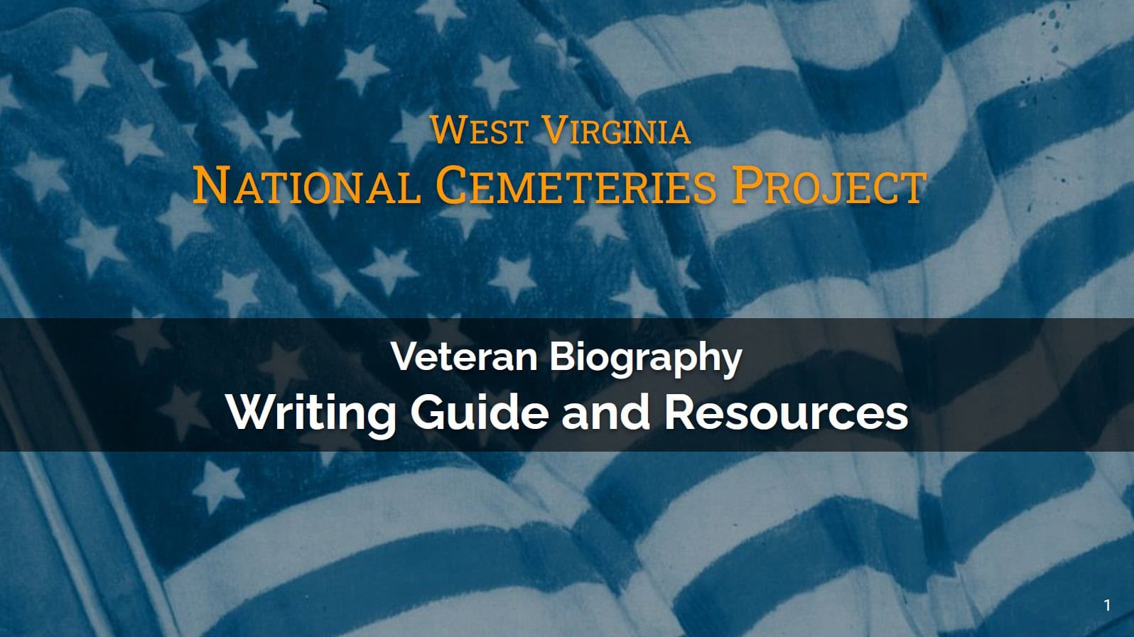 West Virginia National Cemeteries Project: Veteran Biography Writing Guide and Resources