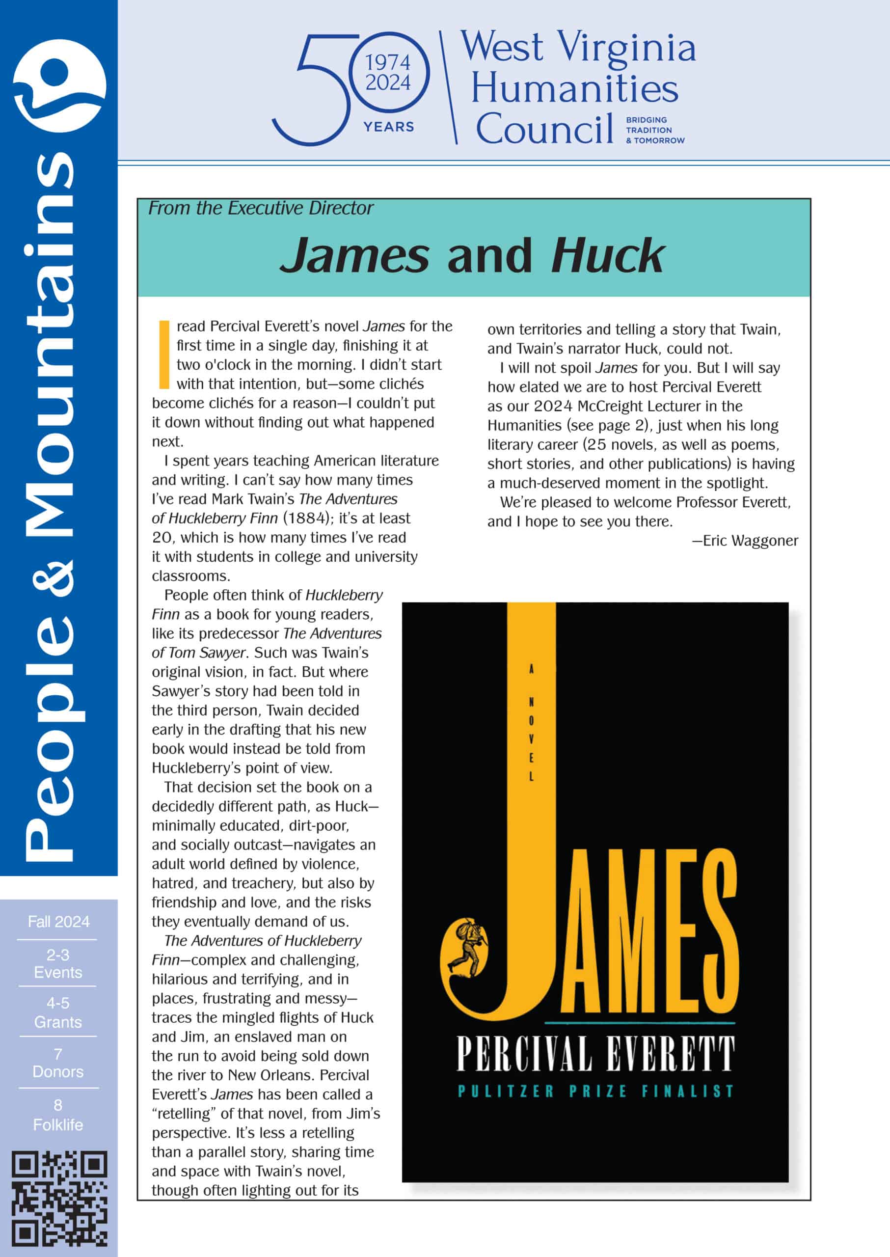 Fall 2024 People & Mountains titled James and Huck