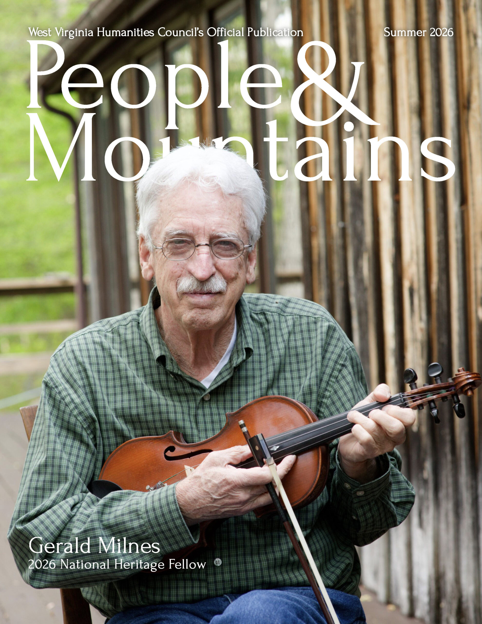 Cover of the Summer 2026 People & Mountains titled Gerald Milnes: 2026 National Heritage Fellow